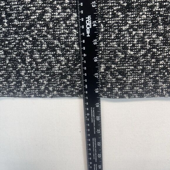 Maurices Womens 5/6 Pnecil Skirt Polyester Wool Blend Black White Zip Up Work - Picture 7 of 8